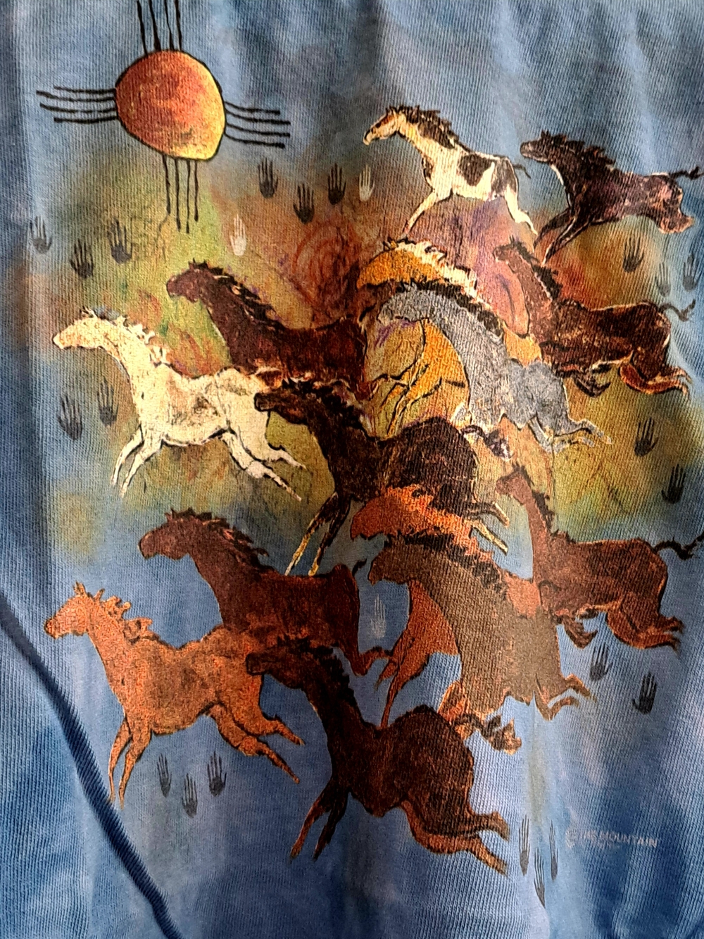 The Mountain Blue Tie-Dye Crewneck Tee